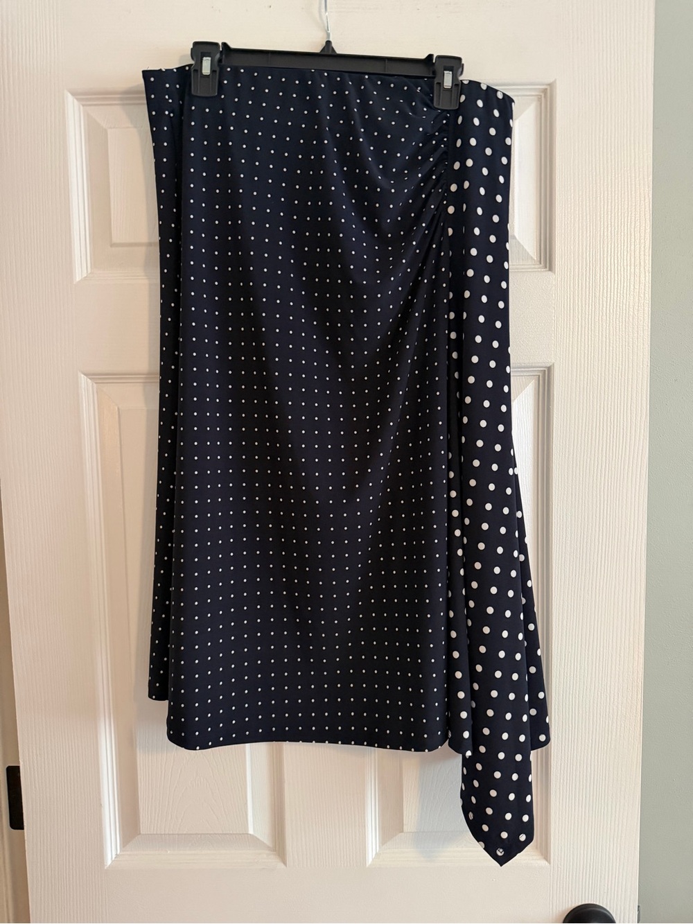 Lauren Ralph Lauren Polka Dot Jersey Midi Skirt